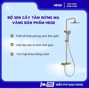 Bộ sen cây tắm đứng mạ vàng bán phẩm HEGII