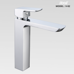 Vòi Lavabo Thân Cao Hegll V-02 – Thiết Kế Vuông Vức, Đẳng Cấp Thượng Lưu