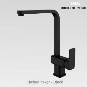 Vòi Rửa Bát HEGll RB-H7019BK Mạ Chrome – Kiệt Tác Hình Khối Cho Gian Bếp Đương Đại
