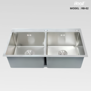 Chậu Rửa Bát Inox 304 Hegll RB-02 – Thiết Kế 2 Hố Hiện Đại, Bền Đẹp Theo Thời Gian