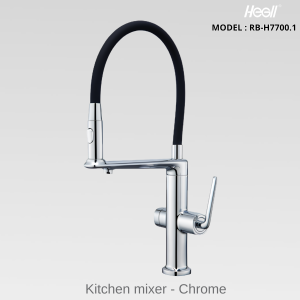 Vòi Rửa Bát Cần Mềm HEGll RB-H7700.1 Mạ Chrome – Trải Nghiệm Bếp Chuyên Nghiệp Tại Gia