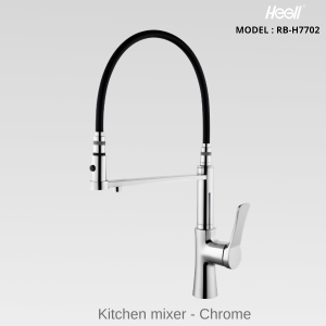 Vòi Rửa Bát Cần Mềm HEGll RB-H7702 Mạ Chrome – Trải Nghiệm Bếp Chuyên Nghiệp Tại Gia