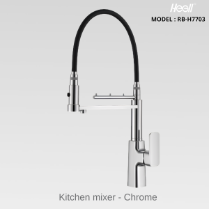 Vòi Rửa Bát Cần Mềm HEGll RB-H7703 Mạ Chrome – Trải Nghiệm Bếp Chuyên Nghiệp Tại Gia