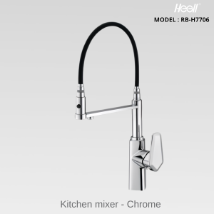 Vòi Rửa Bát Cần Mềm HEGll RB-H7706 Mạ Chrome – Trải Nghiệm Bếp Chuyên Nghiệp Tại Gia