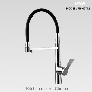 Vòi Rửa Bát Cần Mềm HEGll RB-H7712 Mạ Chrome – Trải Nghiệm Bếp Chuyên Nghiệp Tại Gia
