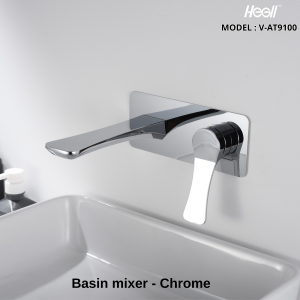 Vòi Lavabo Âm Tường HEGll  V-AT9100  – Đỉnh Cao Tối Giản, Nâng Tầm Không Gian Tắm