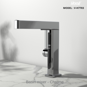 Vòi Lavabo Thông Minh HEGll V-H7703 Hiển Thị Nhiệt Độ – Chạm Tinh Hoa Công Nghệ, Sống Chuẩn Thượng Lưu